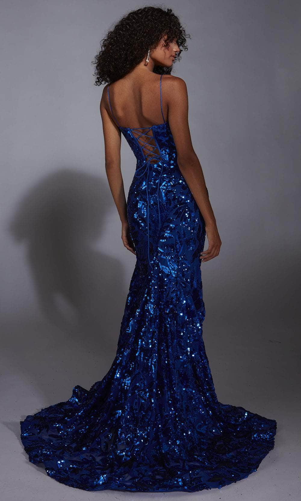 Alyce Paris 61755 - Plunging V-Neck Sparkling Dress Prom Dresses