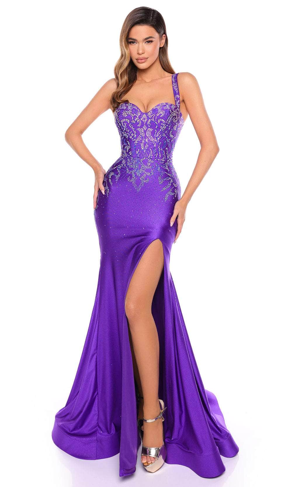 Amarra 88101 - Embellished Prom Gown Special Occasion Dresses 000 /  Purple