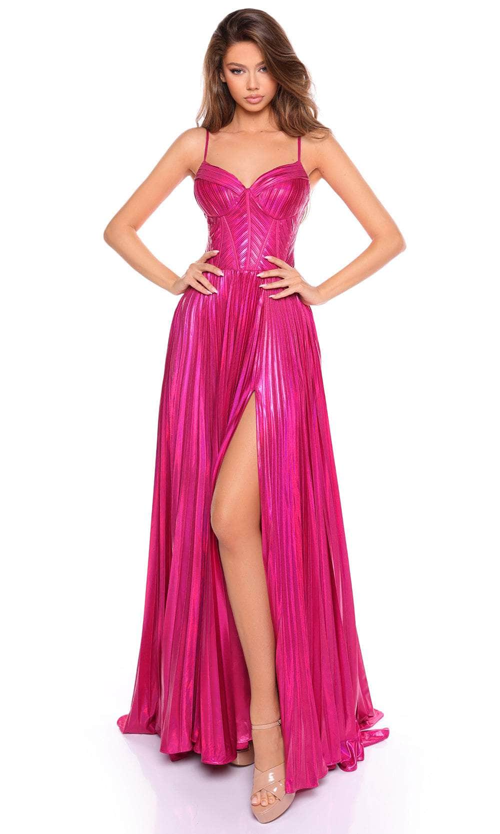 Amarra 88105 - Fitted A-Line Prom Gown Prom Dresses 000 /  Fuchsia