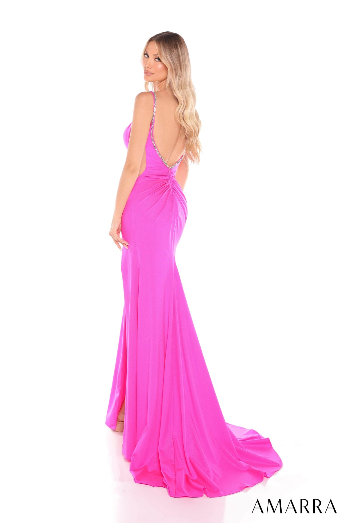 Amarra 88428 - Bow Accent Sleeveless Gown Prom Dresses