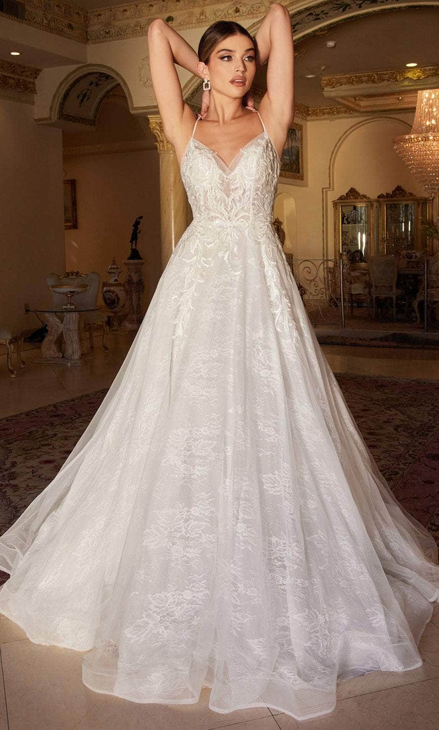 Andrea and Leo A1102W - Chantilly Lace A-Line Bridal Gown Bridal Dresses