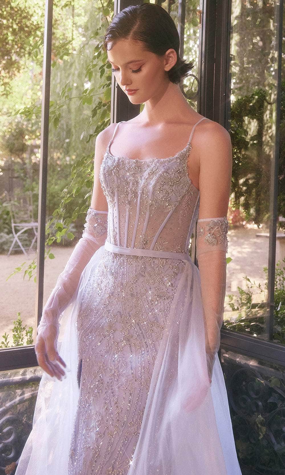 Andrea and Leo A1361 - Sheer Corset Scoop Neck Prom Gown Prom Dresses