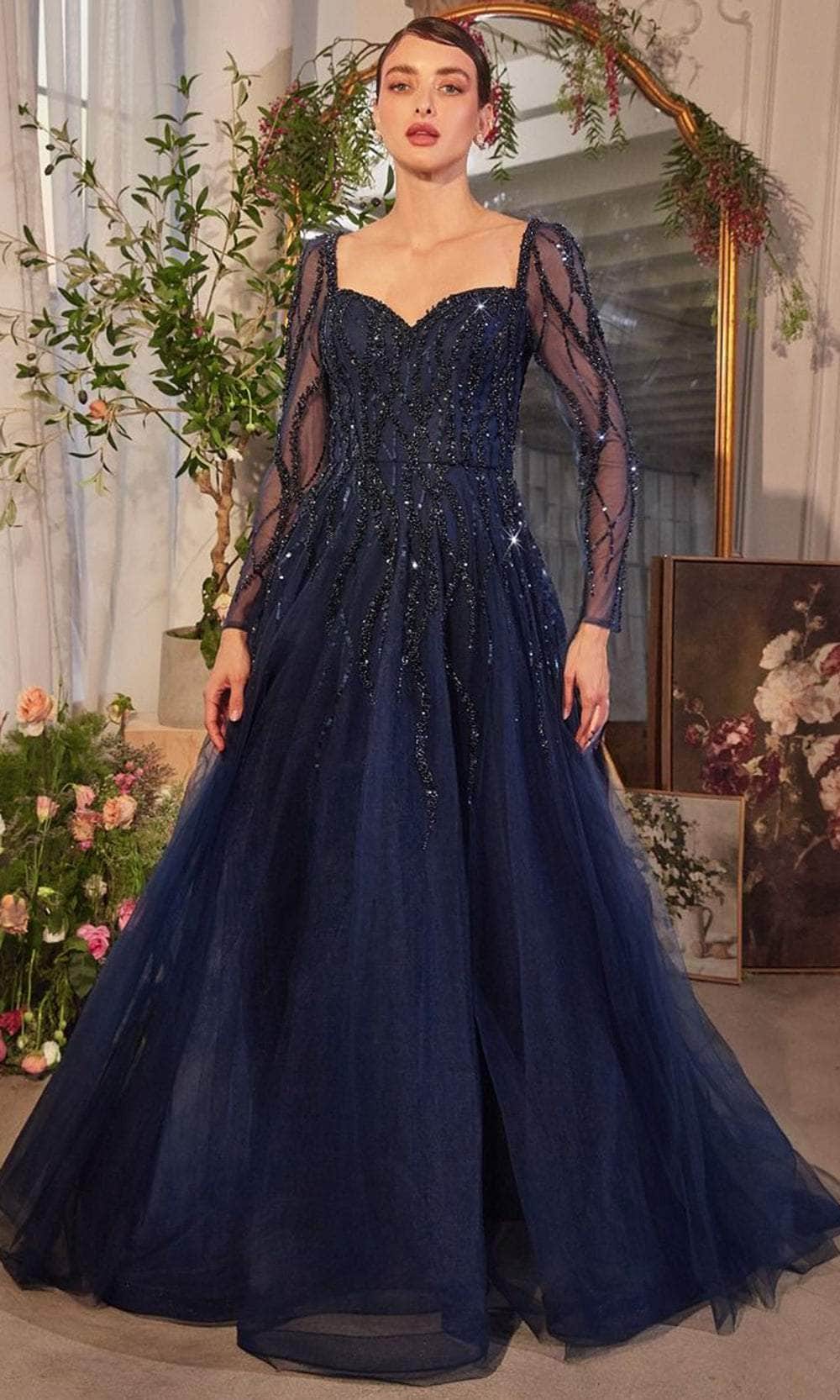 Andrea and Leo A1367 - Linear Sequin Sweetheart Evening Gown Mother of the Bride Dresses