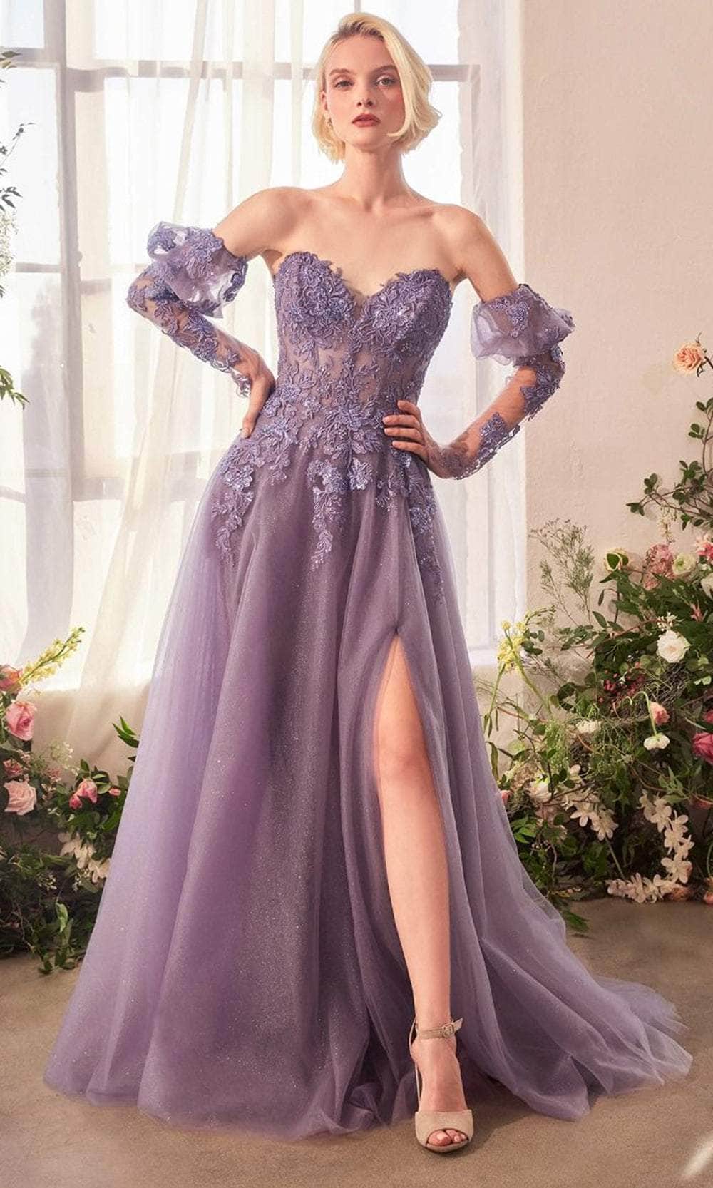 Andrea and Leo A1398 - Sweetheart Glitter Tulle Evening Gown Ball Gowns