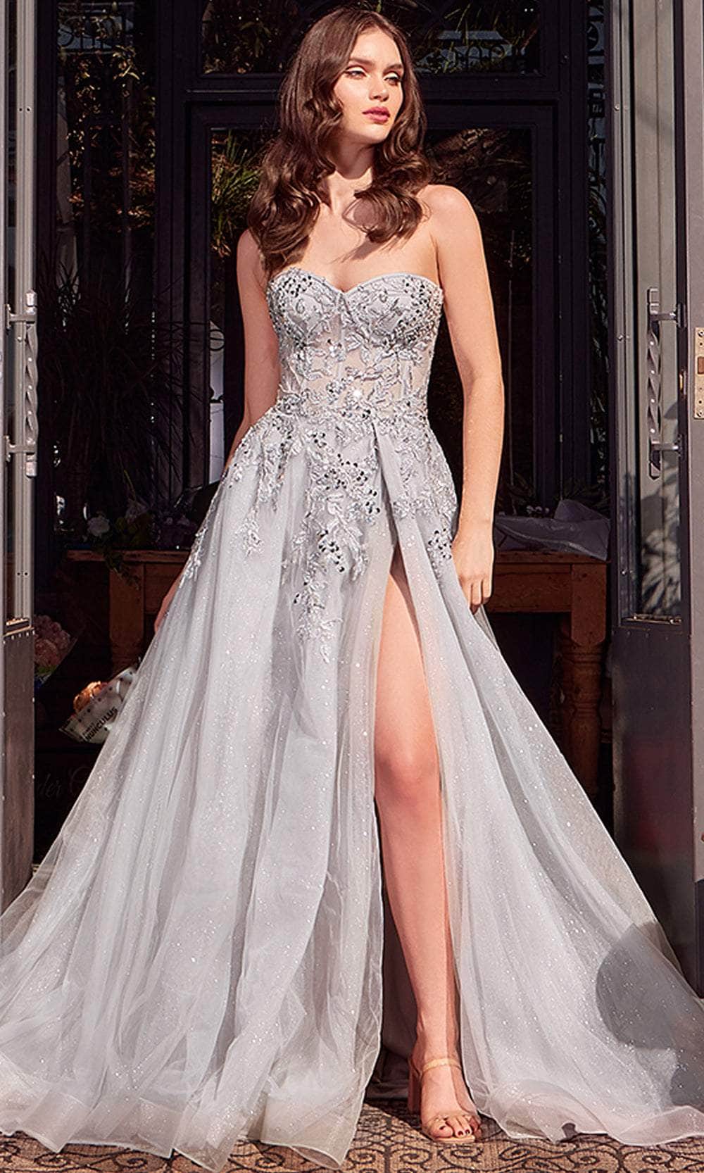 Andrea and Leo A1415 - Strapless Layered Tulle Ballgown Prom Dresses