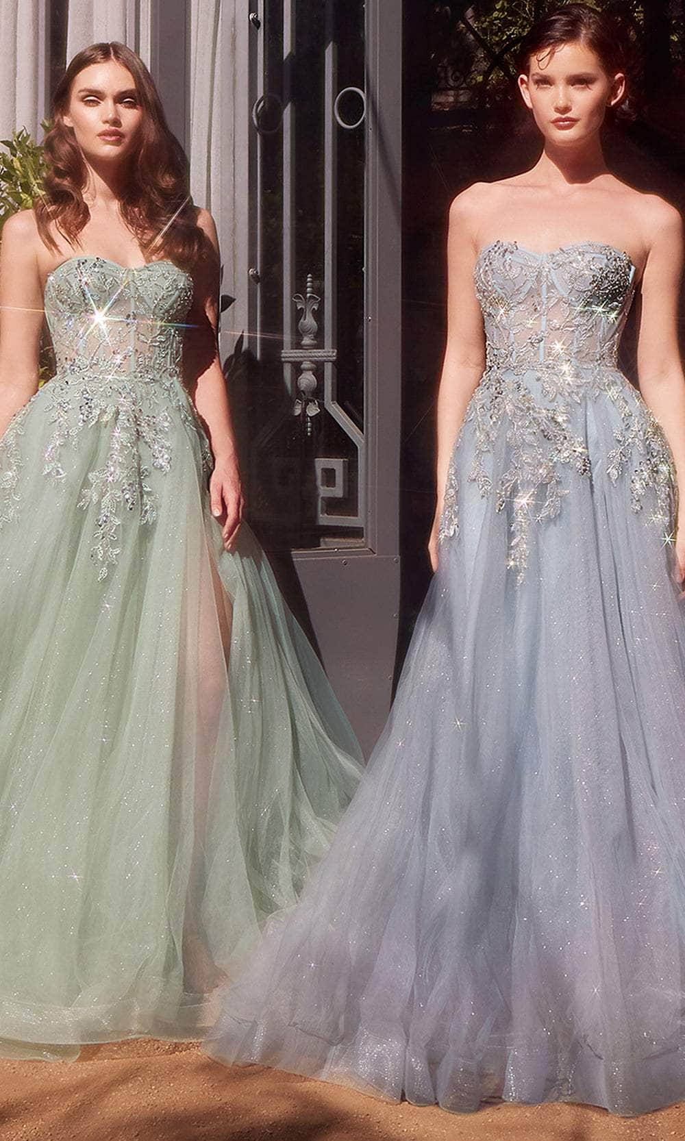 Andrea and Leo A1415 - Strapless Layered Tulle Ballgown Prom Dresses