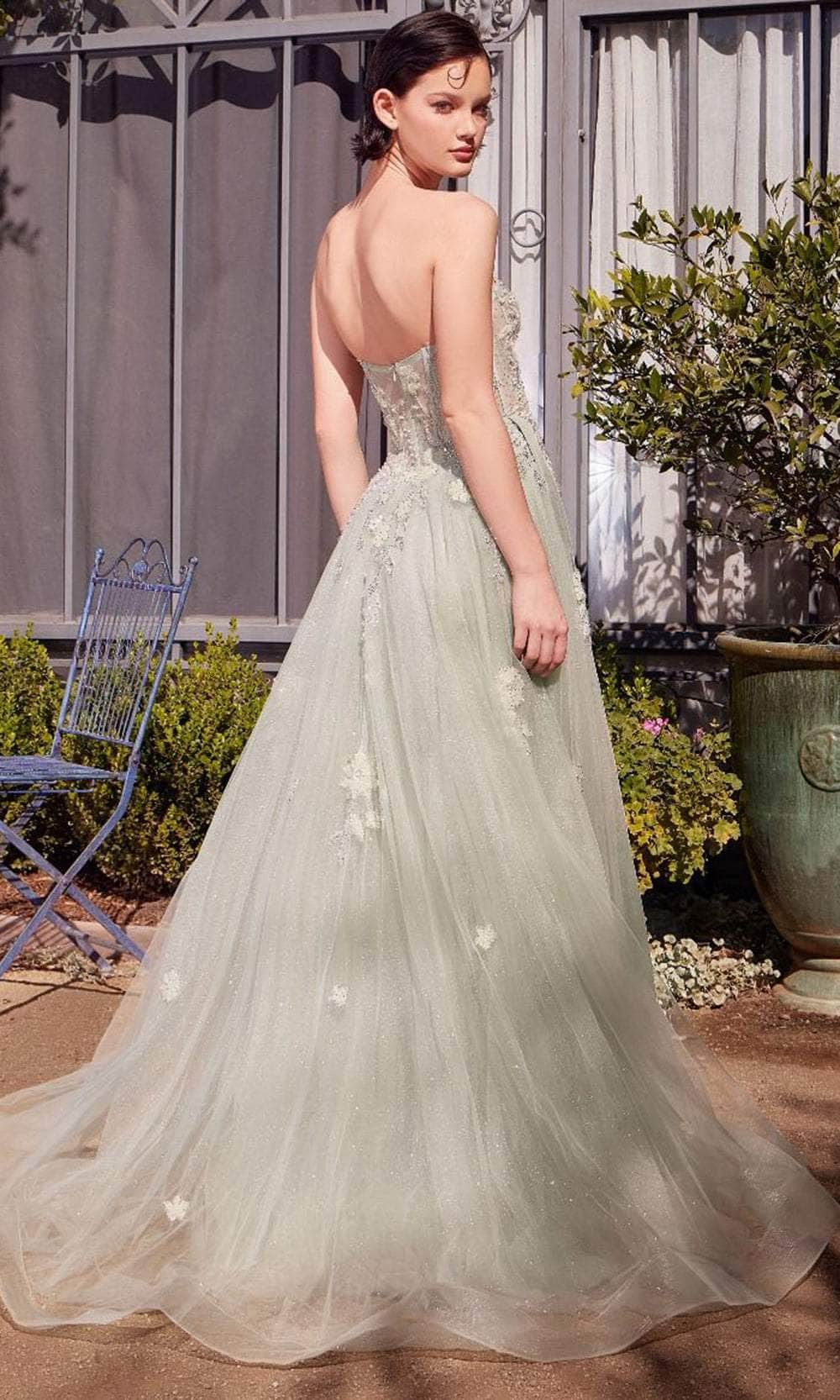Andrea and Leo A1418 - Sheer Corset Embellished Prom Gown Prom Dresses