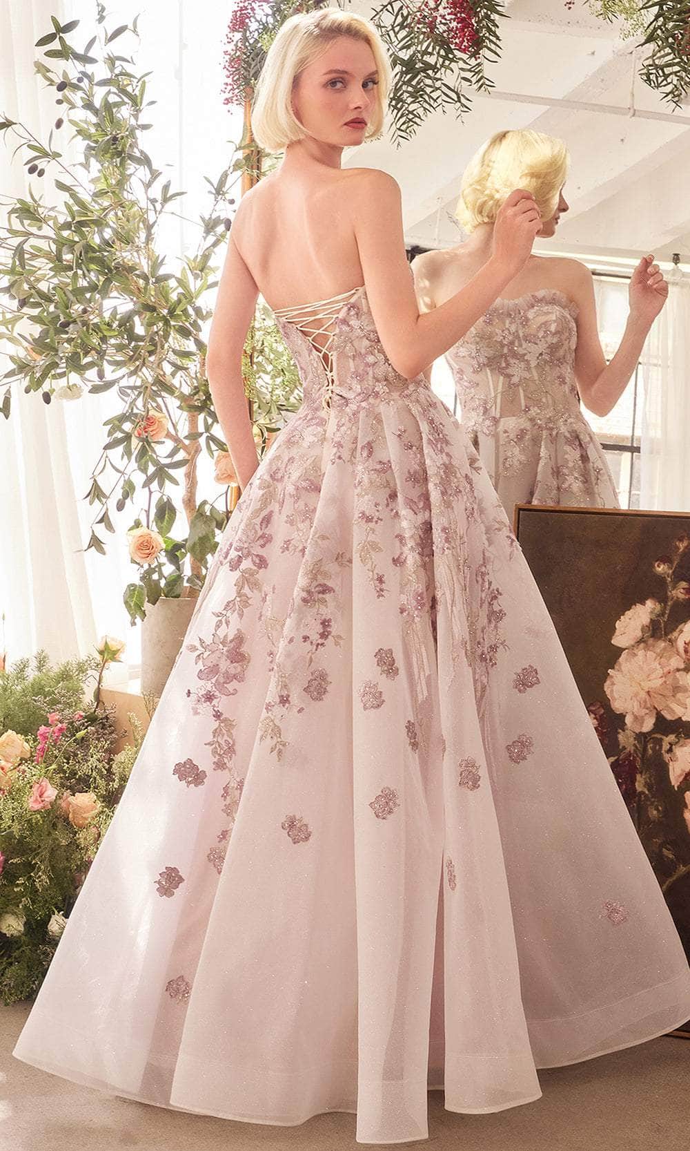 Andrea and Leo A1455 - Ruffle-Edged Strapless Prom Gown Prom Dresses
