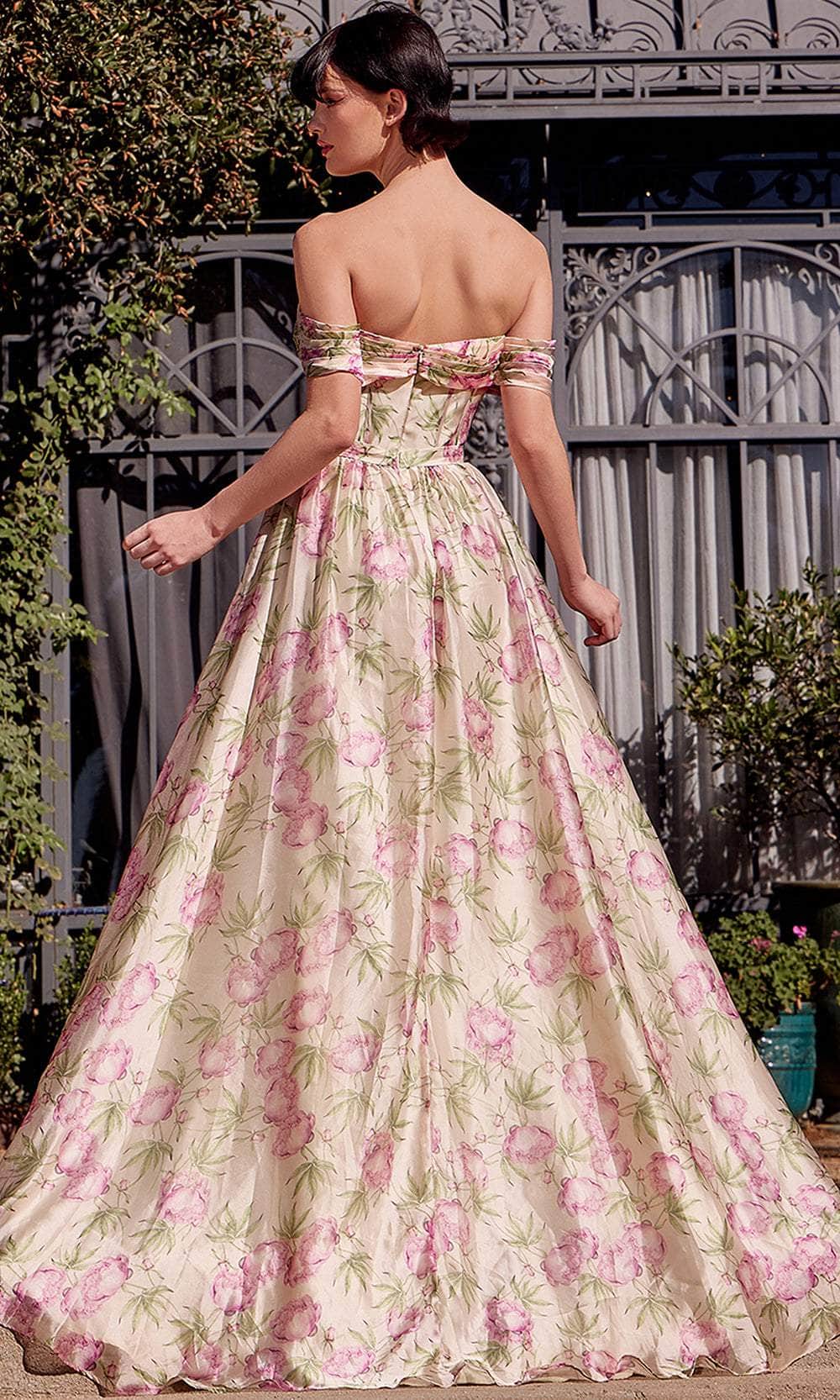 Andrea and Leo A1466 - Knotted Sweetheart Floral Prom Gown Prom Dresses