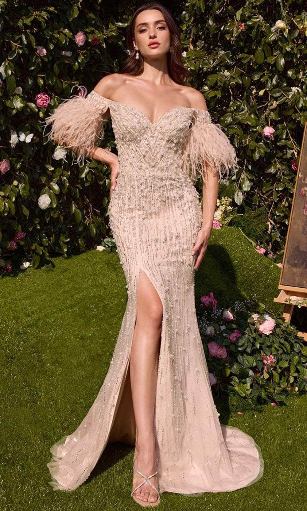Andrea and Leo MA102 Long Formal Dress Rose Champagne / 16 Andrea and Leo MA102 Long Formal Dress Rose Champagne / 16