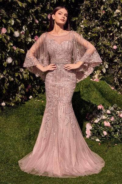 Andrea and Leo MA105 - Illusion Cape Evening Gown Mother of the Bride Dresses