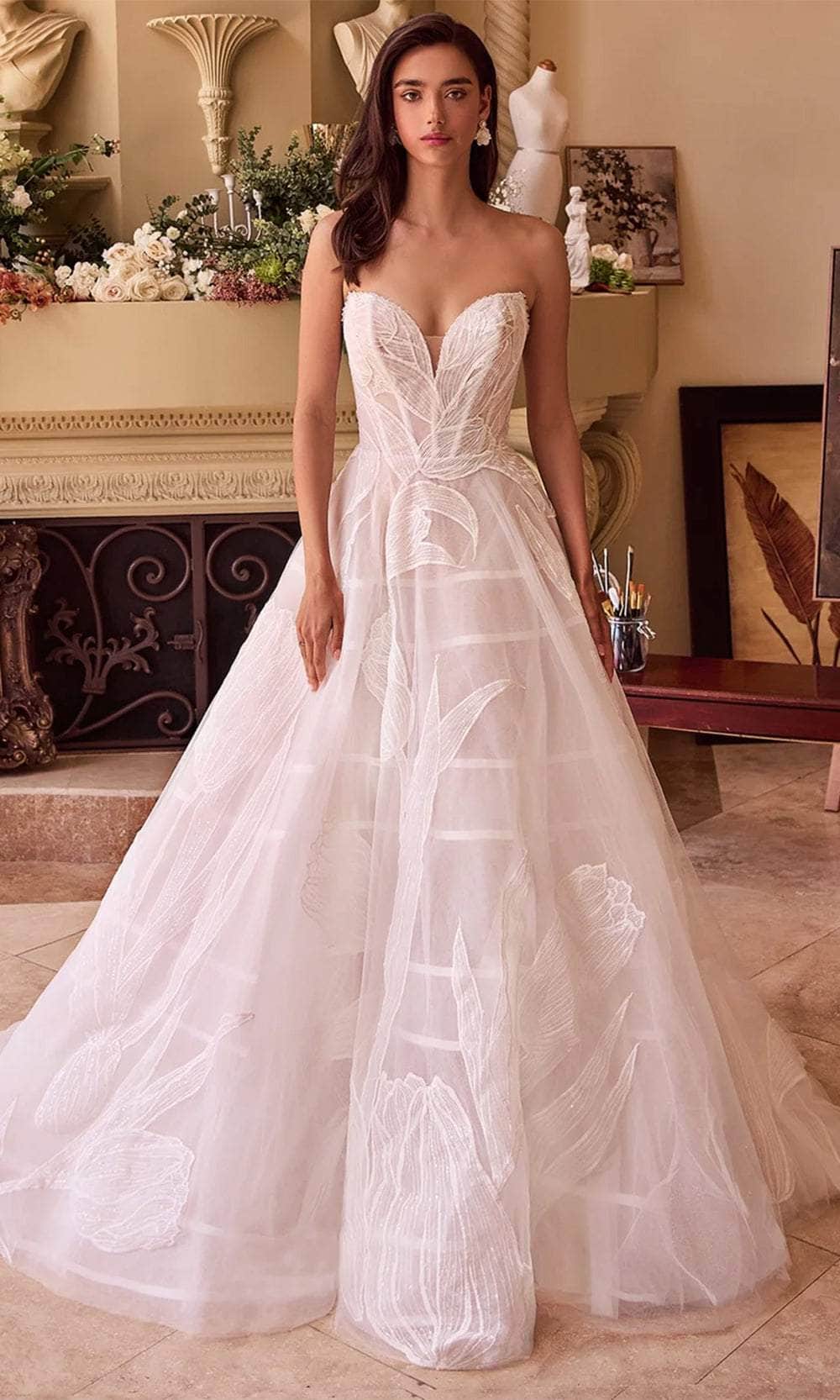 Andrea and Leo WL043 Prom Dress - Off White/Nude | NewYorkDress Andrea and Leo WL043 Prom Dress - Off White/Nude | NewYorkDress