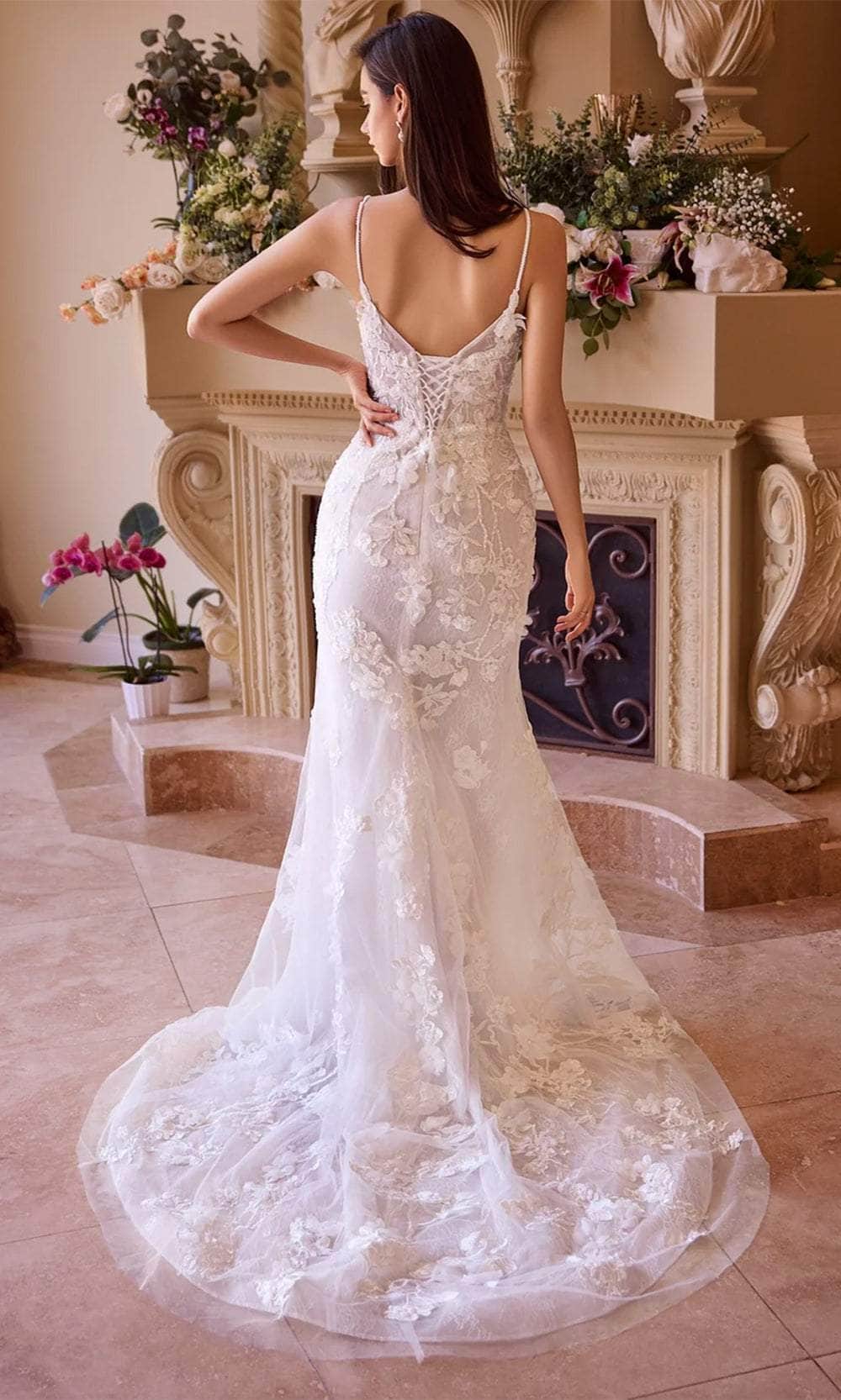 Andrea and Leo WL053 - Floral Detailed Bridal Gown Wedding Dresses