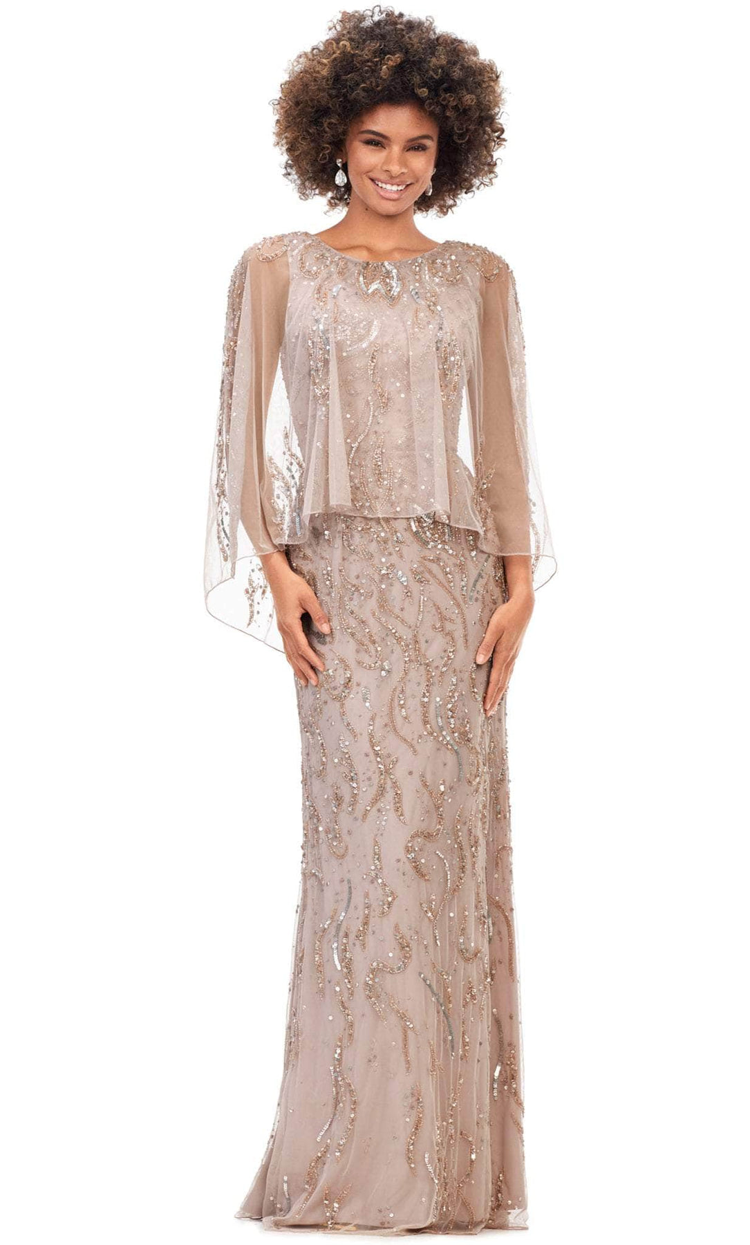 Ashley Lauren 11214 - Hand Beaded Column Evening Dress Special Occasion Dresses