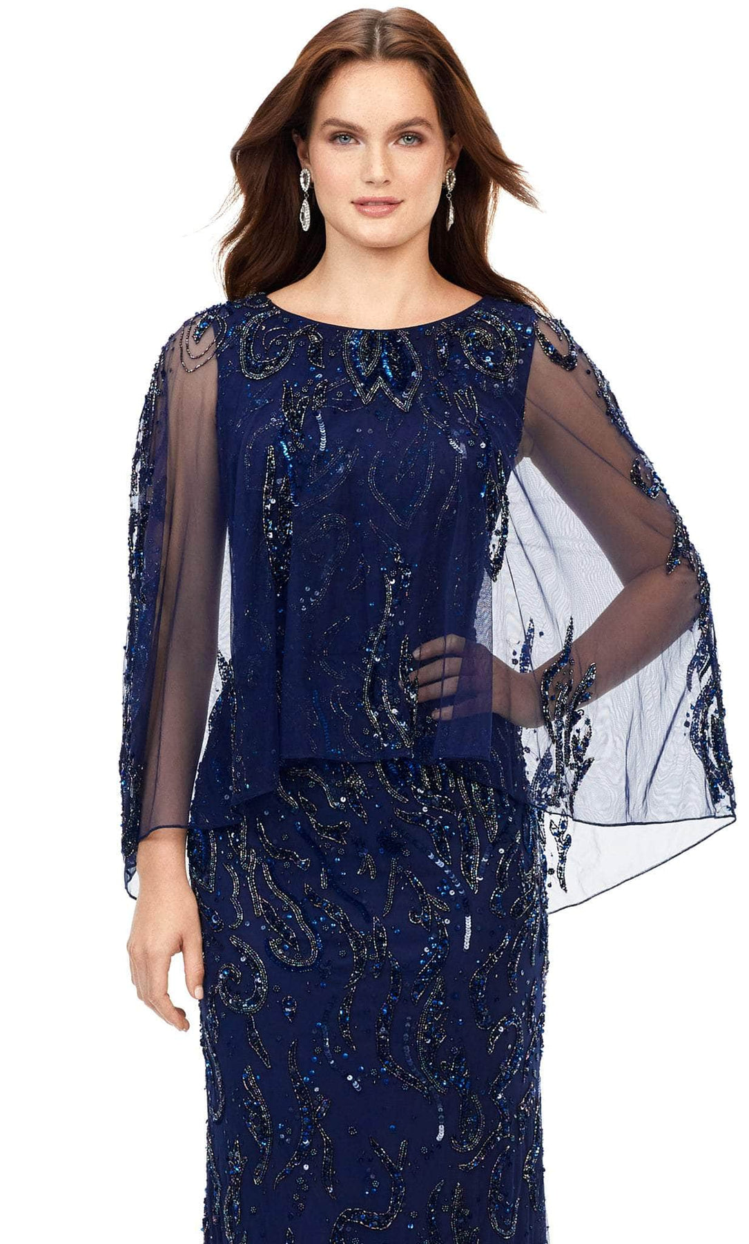 Ashley Lauren 11214 - Hand Beaded Column Evening Dress Special Occasion Dresses