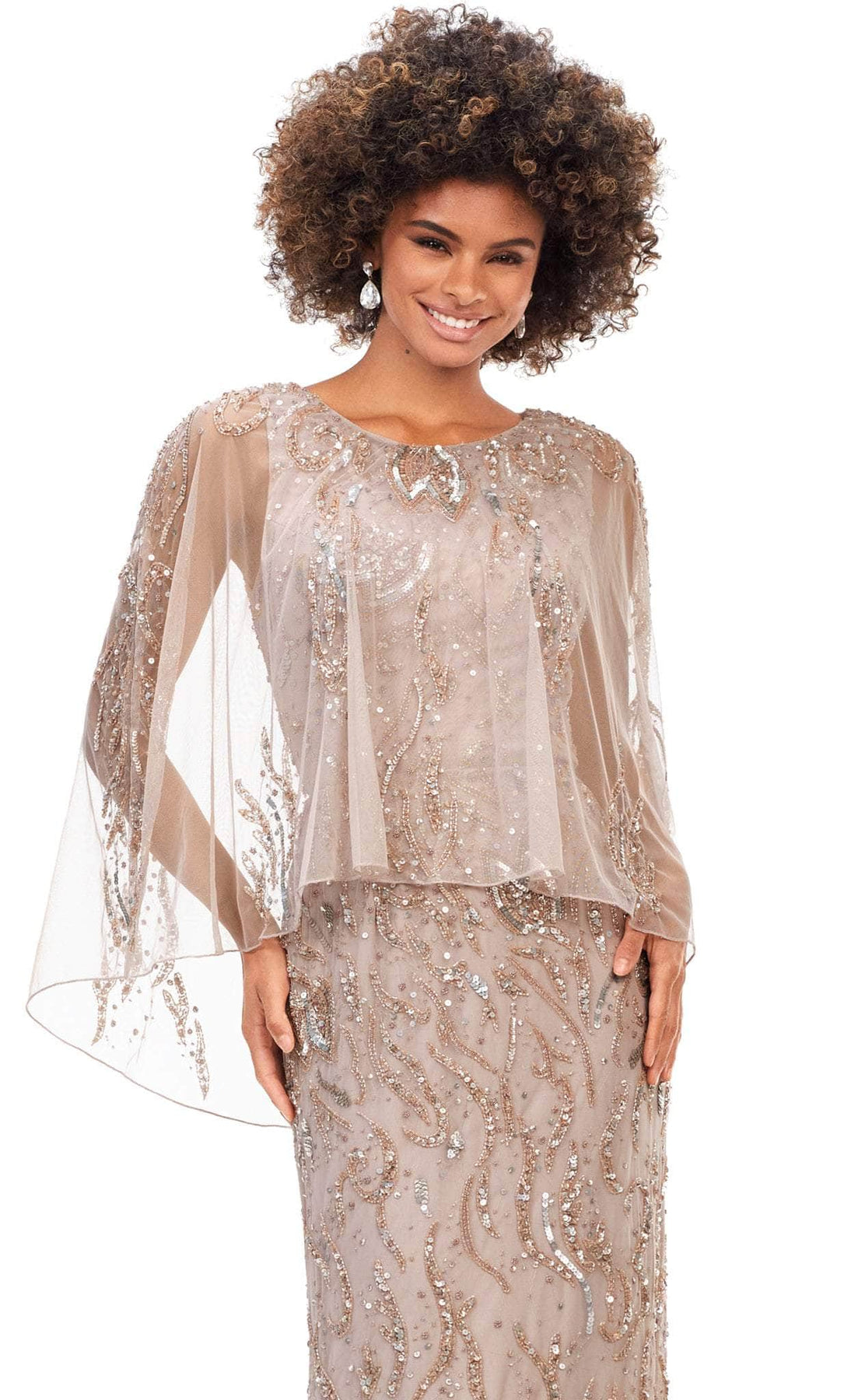 Ashley Lauren 11214 - Hand Beaded Column Evening Dress Special Occasion Dresses