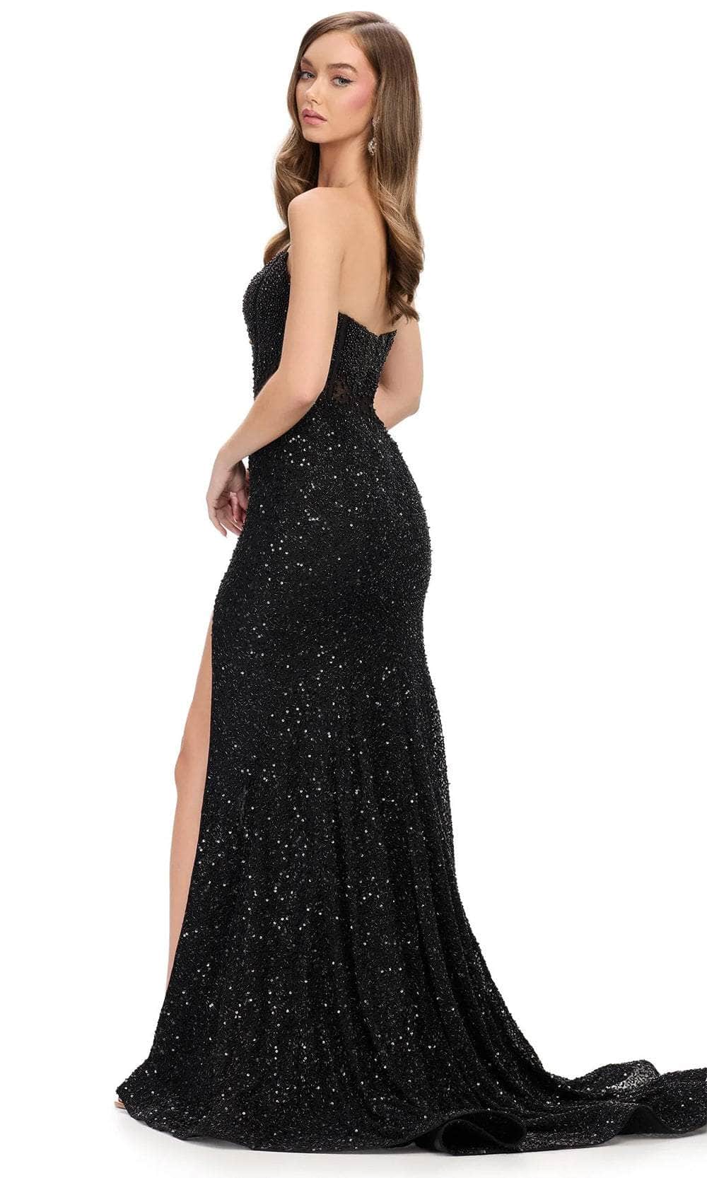 Ashley Lauren 11659 - Strapless Corset Bustier Evening Gown Prom Dresses