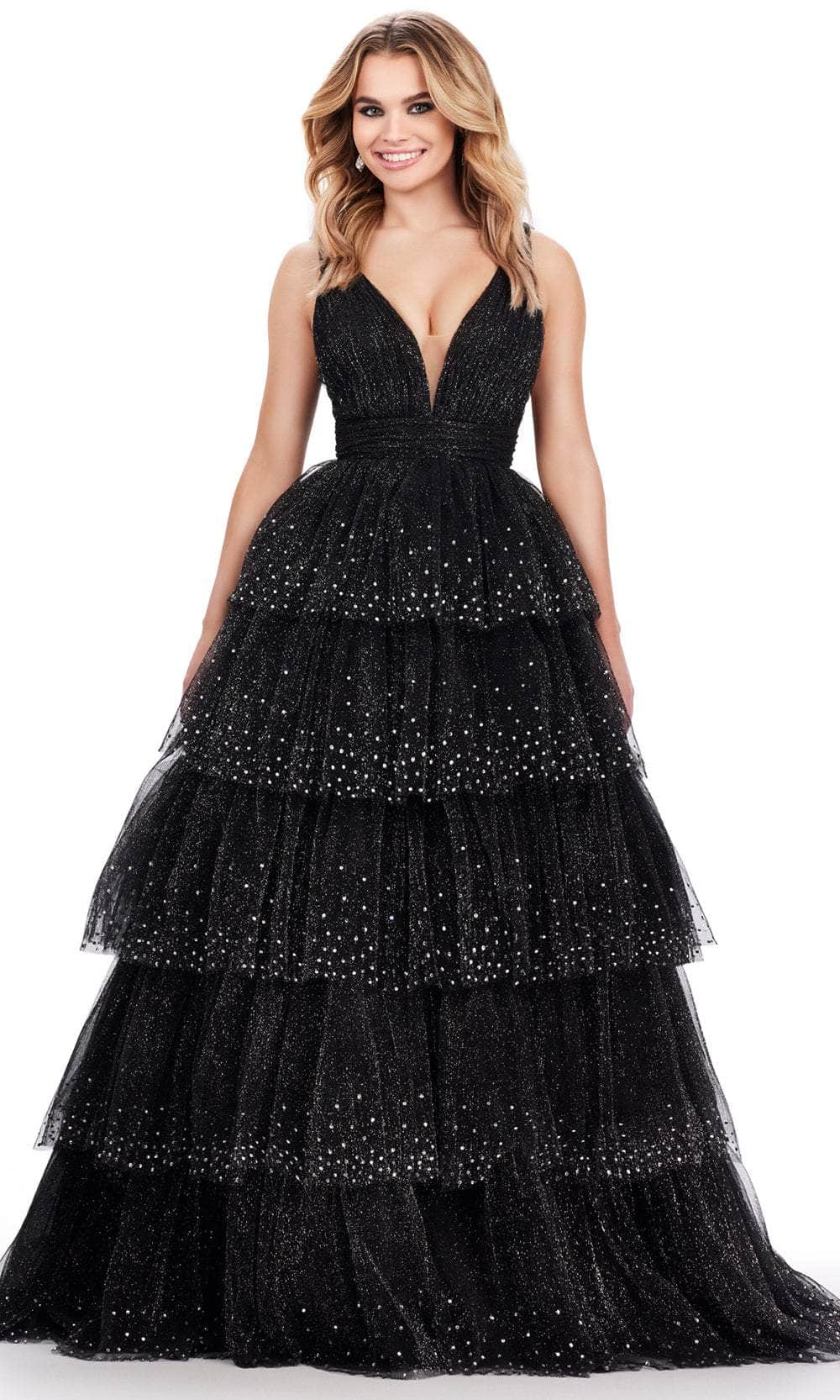 Ashley Lauren 11672 - V-Shaped Back A-Line Prom Dress Ashley Lauren 11672 - V-Shaped Back A-Line Prom Dress