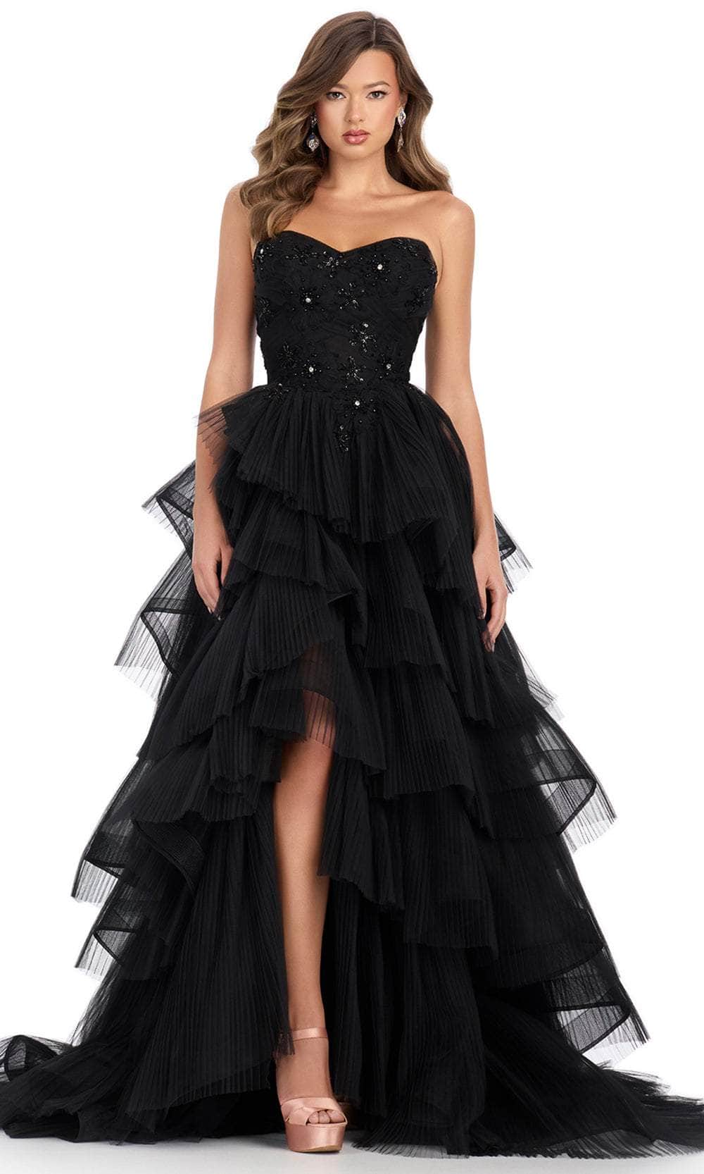 Ashley Lauren 11845 - Sweetheart Tiered Prom Gown Evening Dress