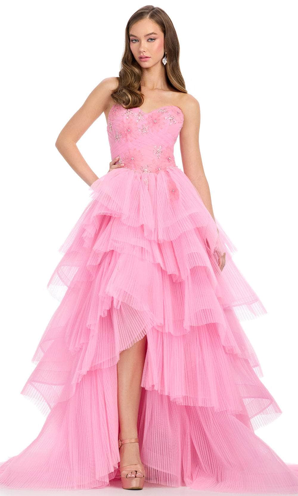 Ashley Lauren 11845 - Sweetheart Tiered Prom Gown Evening Dress