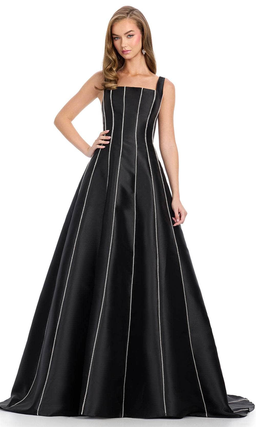 Ashley Lauren 11882 - Pearl Embellished A-Line Prom Dress Prom Dress