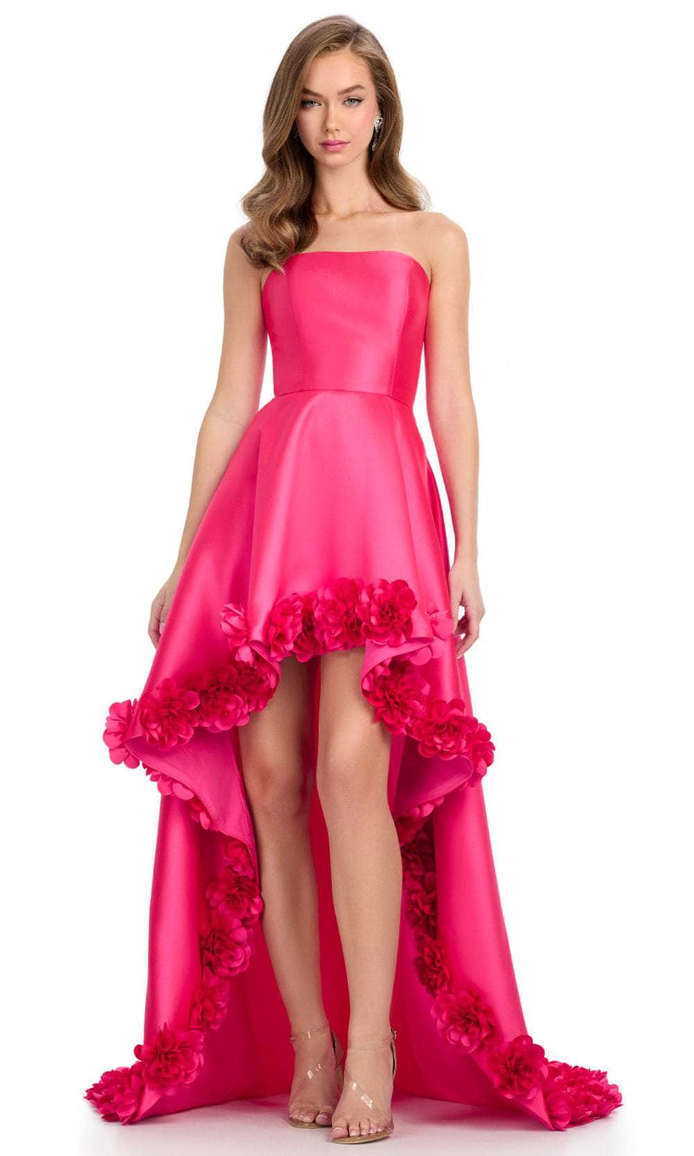 Ashley Lauren 11970 - Strapless High-Low Prom Gown Prom Dress