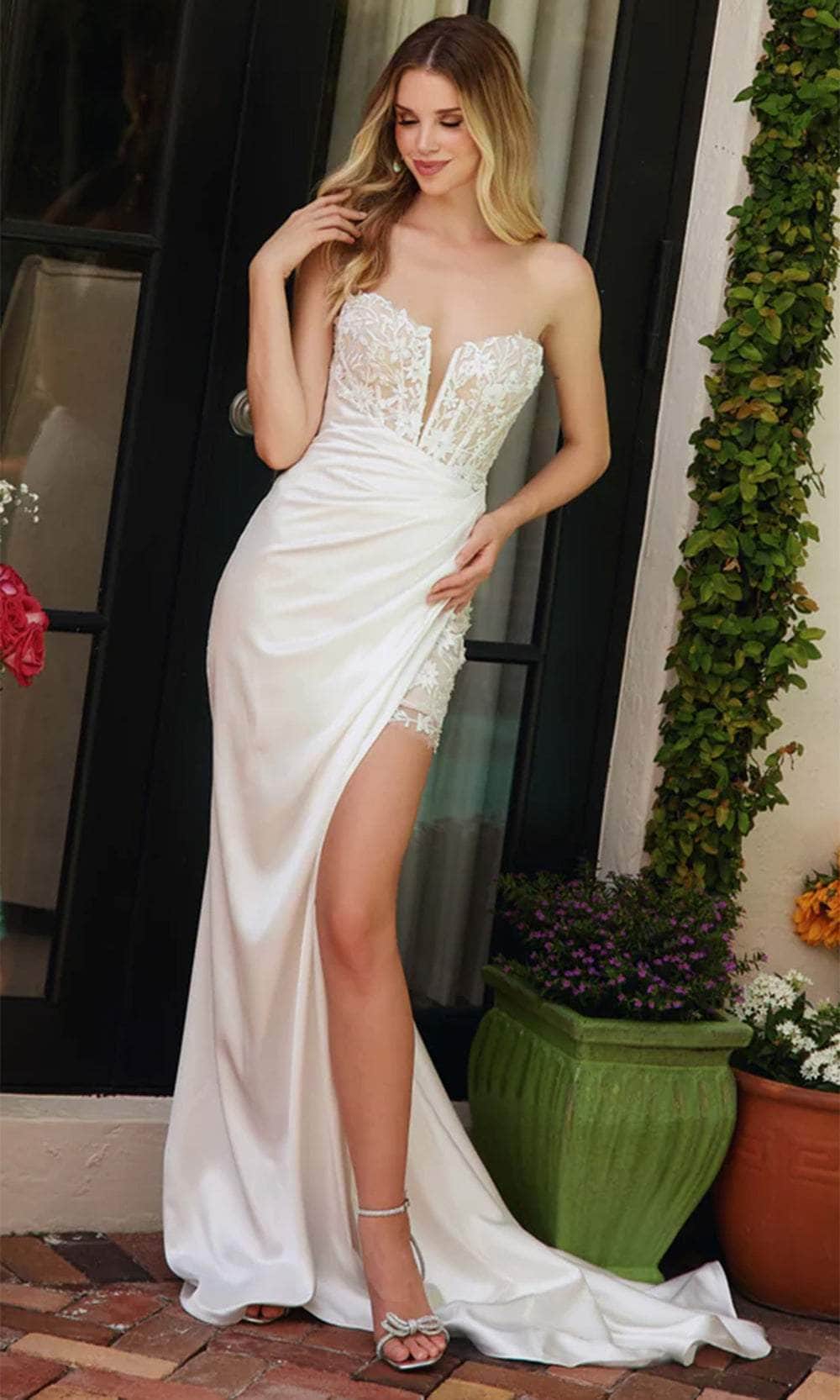Ava Presley 47024 - Draped Satin Prom Gown Prom Dresses