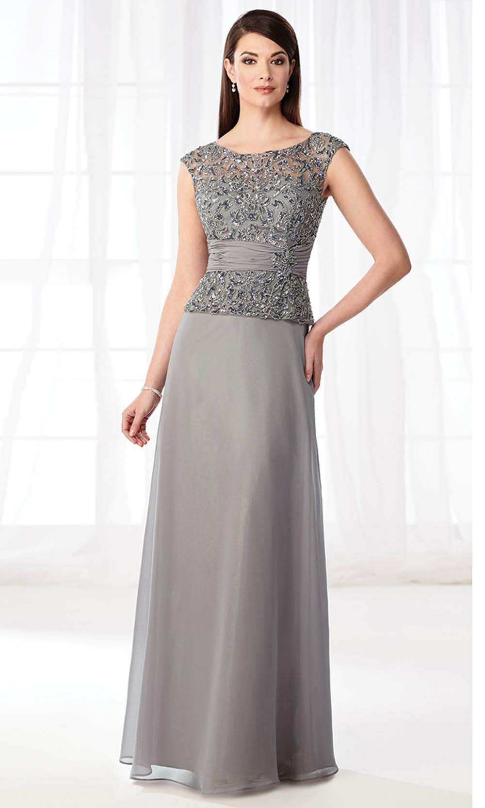 Cameron Blake - 114657 Dress Mother of the Bride Dresses 4 / Gray