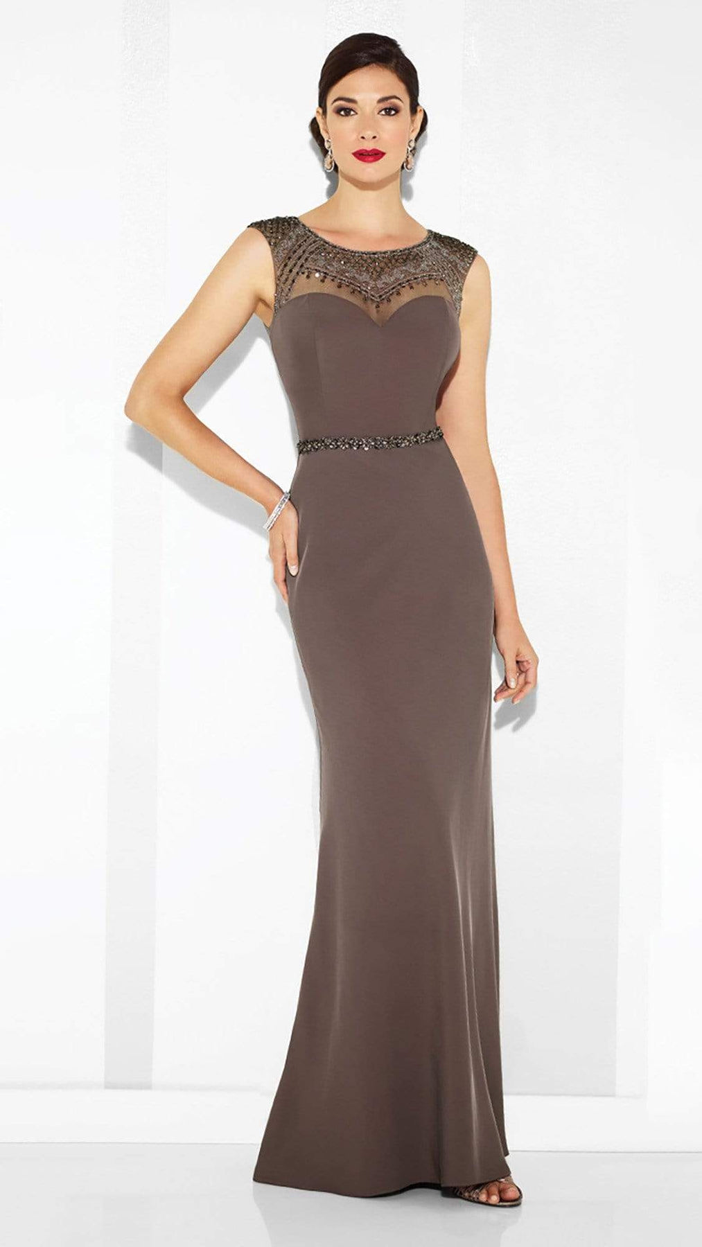 Cameron Blake - 117606 A-Line Gown Mother of the Bride Dresses 4 / Smokey Mink