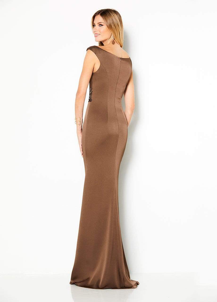 Cameron Blake - 219676 Embellished Bateau Sheath Dress Evening Dresses