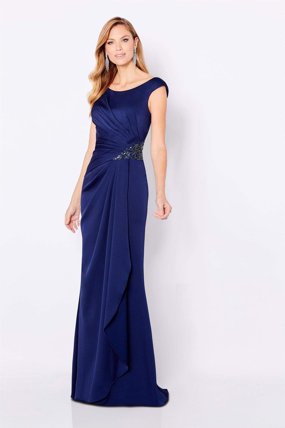 Cameron Blake - 219676 Embellished Bateau Sheath Dress Evening Dresses