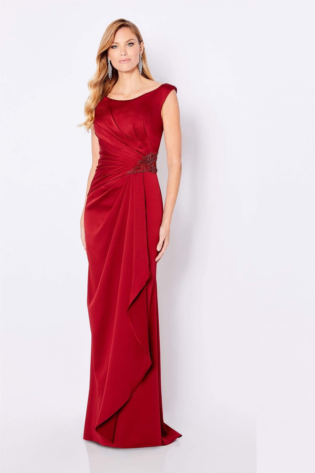 Cameron Blake - 219676 Embellished Bateau Sheath Dress Evening Dresses