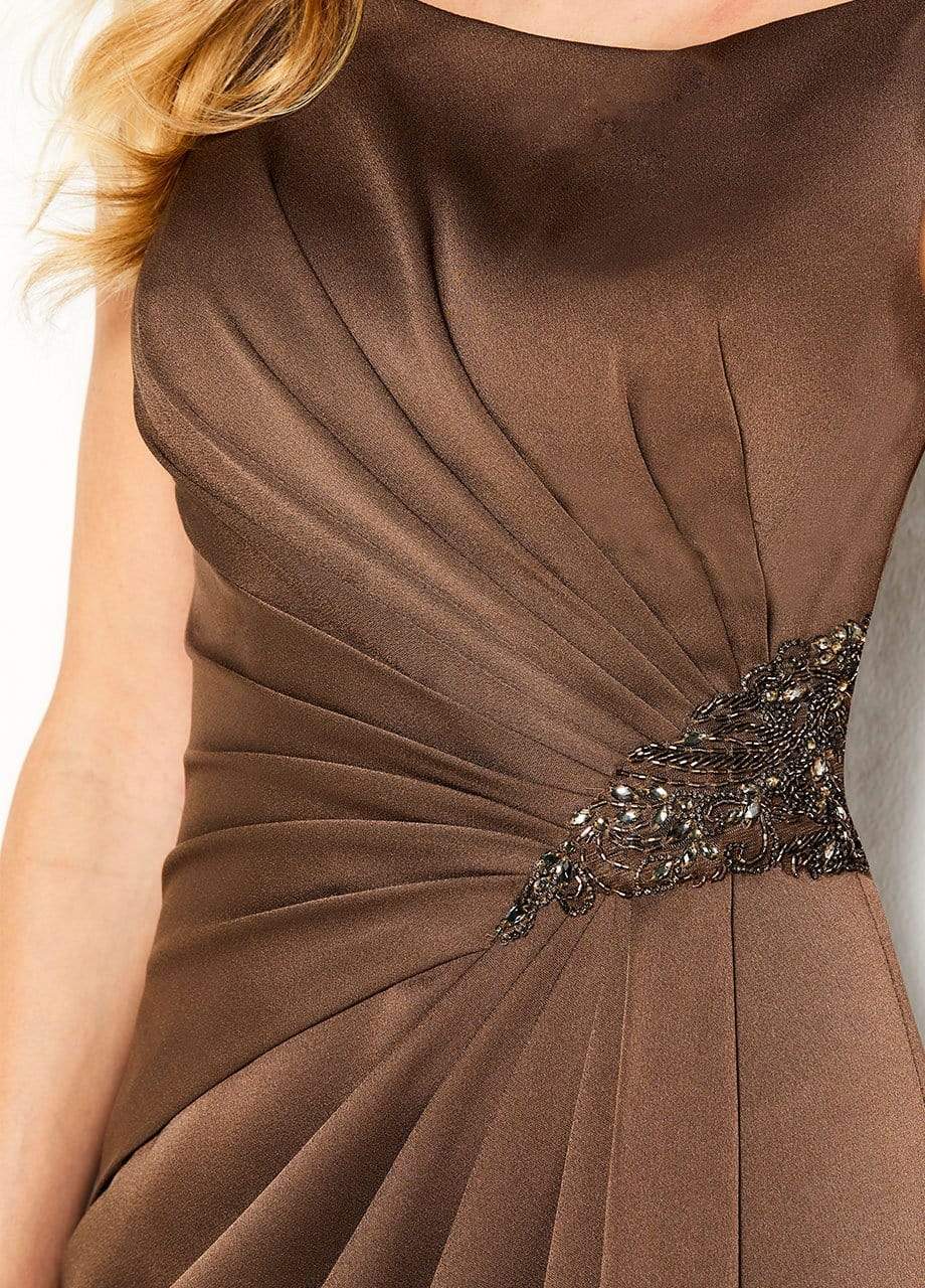 Cameron Blake - 219676 Embellished Bateau Sheath Dress Evening Dresses