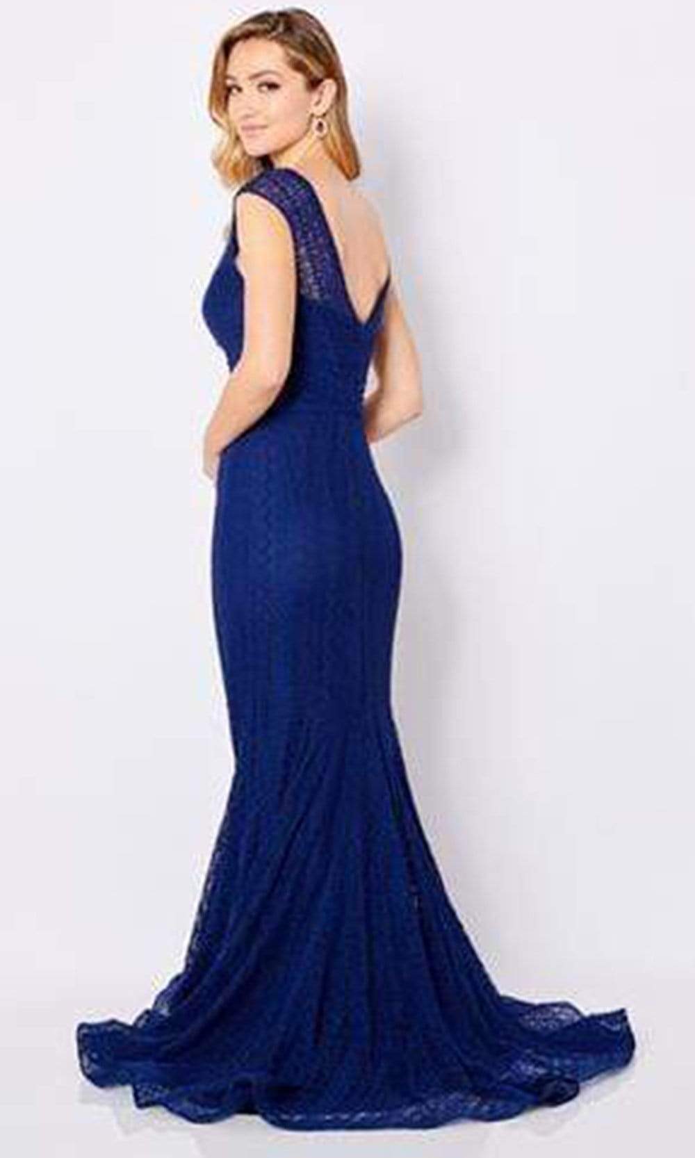 Cameron Blake - 221696 V Neck Trumpet Evening Dress Mother of the Bride Dresses