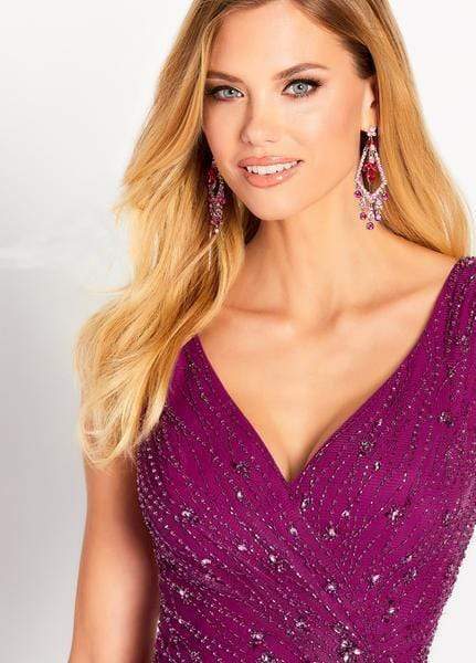 Cameron Blake by Mon Cheri - 119641 Asymmetrical Beaded Chiffon Gown Special Occasion Dress