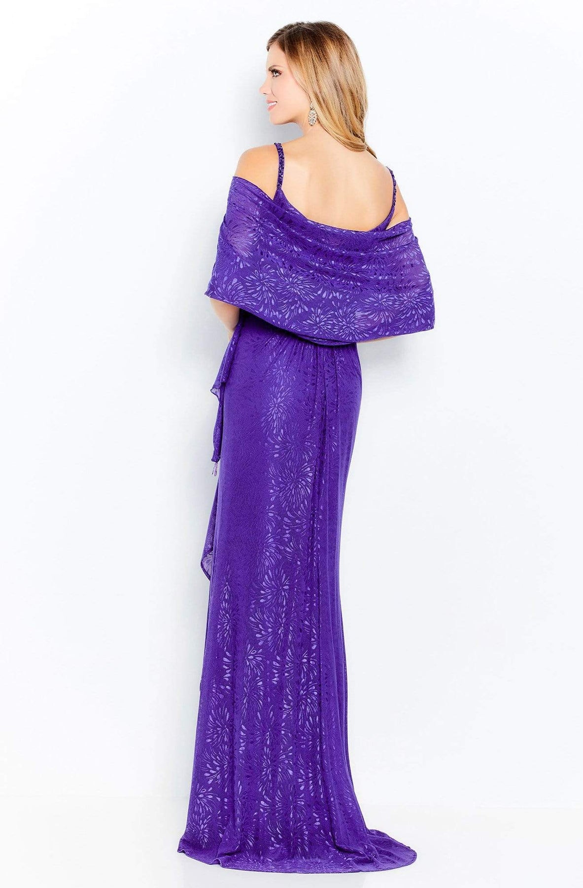 Cameron Blake by Mon Cheri - 120607 Ruched V-Neck Sheath Evening Gown Evening Dresses