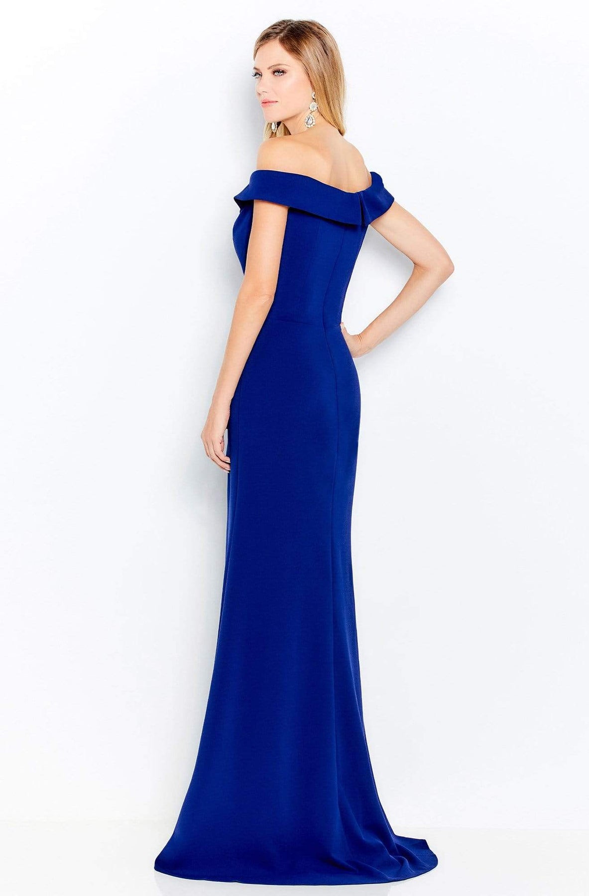 Cameron Blake by Mon Cheri - 120614W Off-Shoulder Column Dress Prom Dresses
