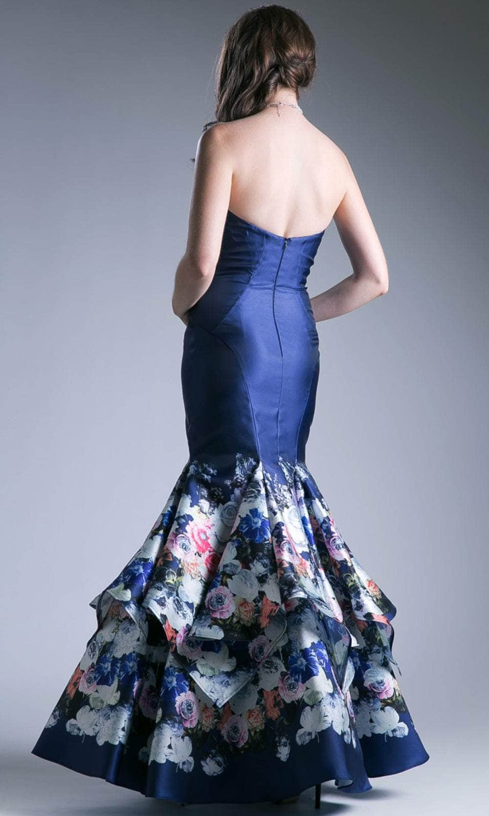 Cinderella Divine CC8190 - Floral Sweetheart Evening Gown Special Occasion Dress