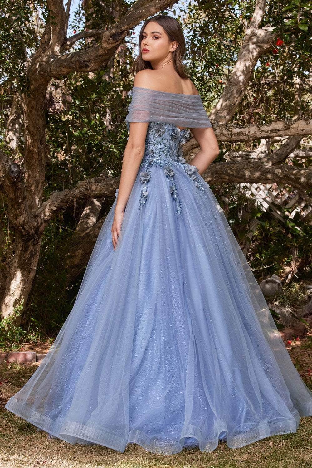 Cinderella Divine - CD955 Strapless Glitter Ballgown Prom Dresses