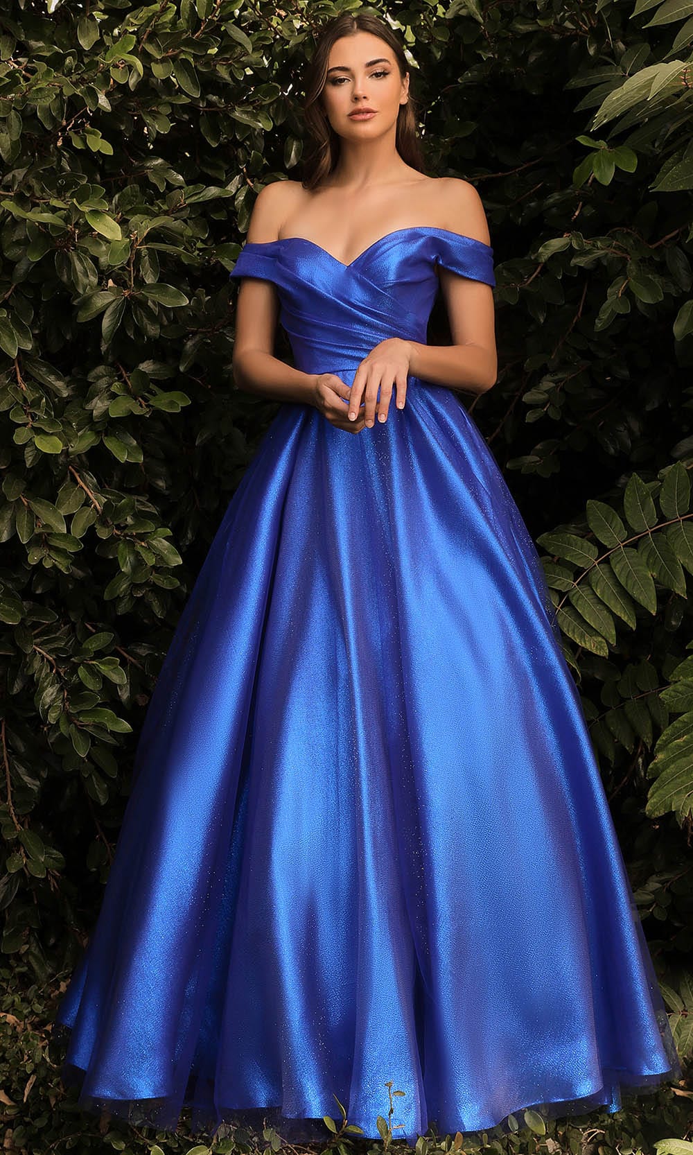 cinderella evening dress Off-the-Shoulder Long Princess Prom Dress with Beads Off White / XSmall