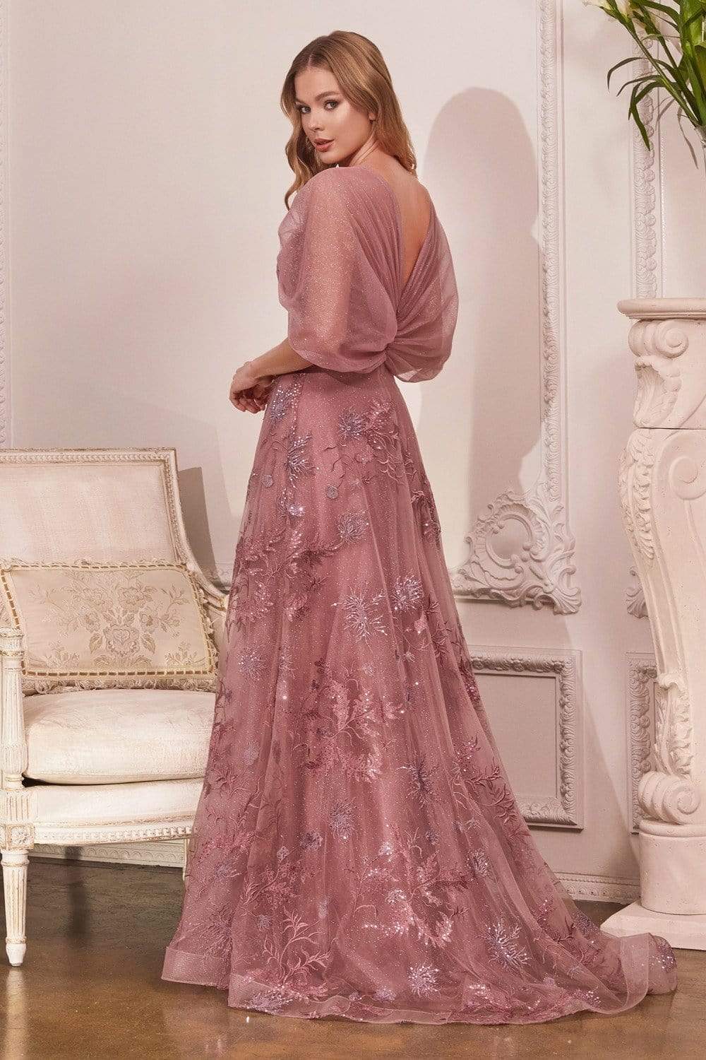Cinderella Divine - OC008 Floral Appliqued Sweetheart Dress Special Occasion Dress