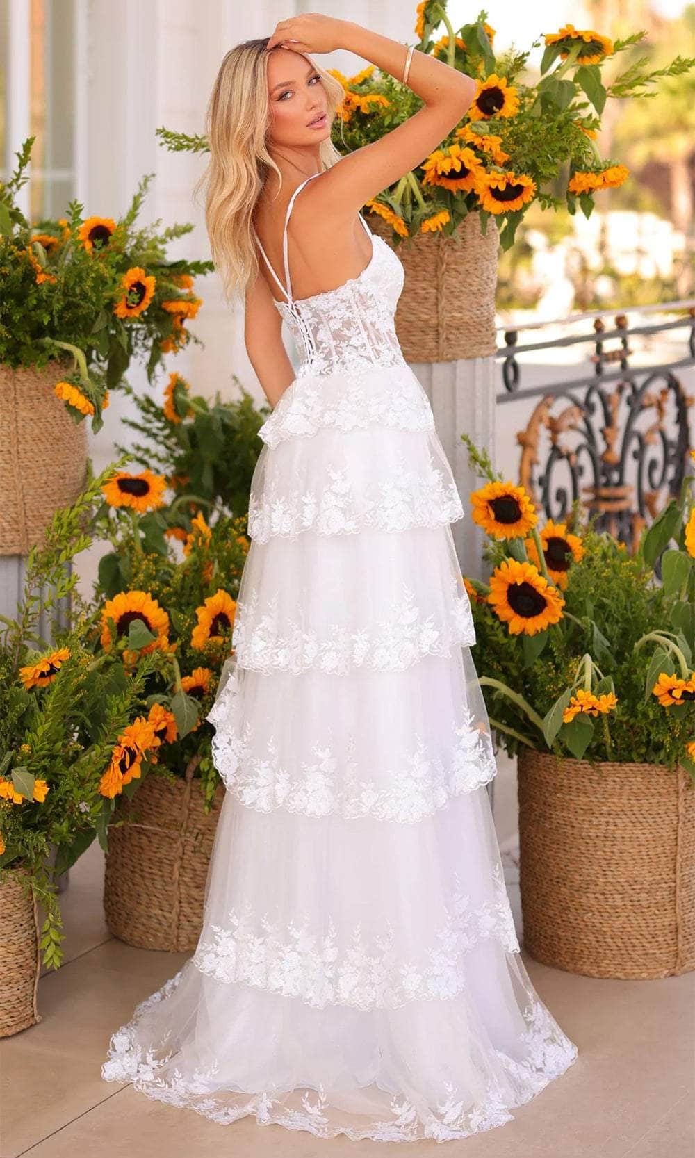 Clarisse 811125 - Sweetheart Ruffled Evening Gown Evening Dresses