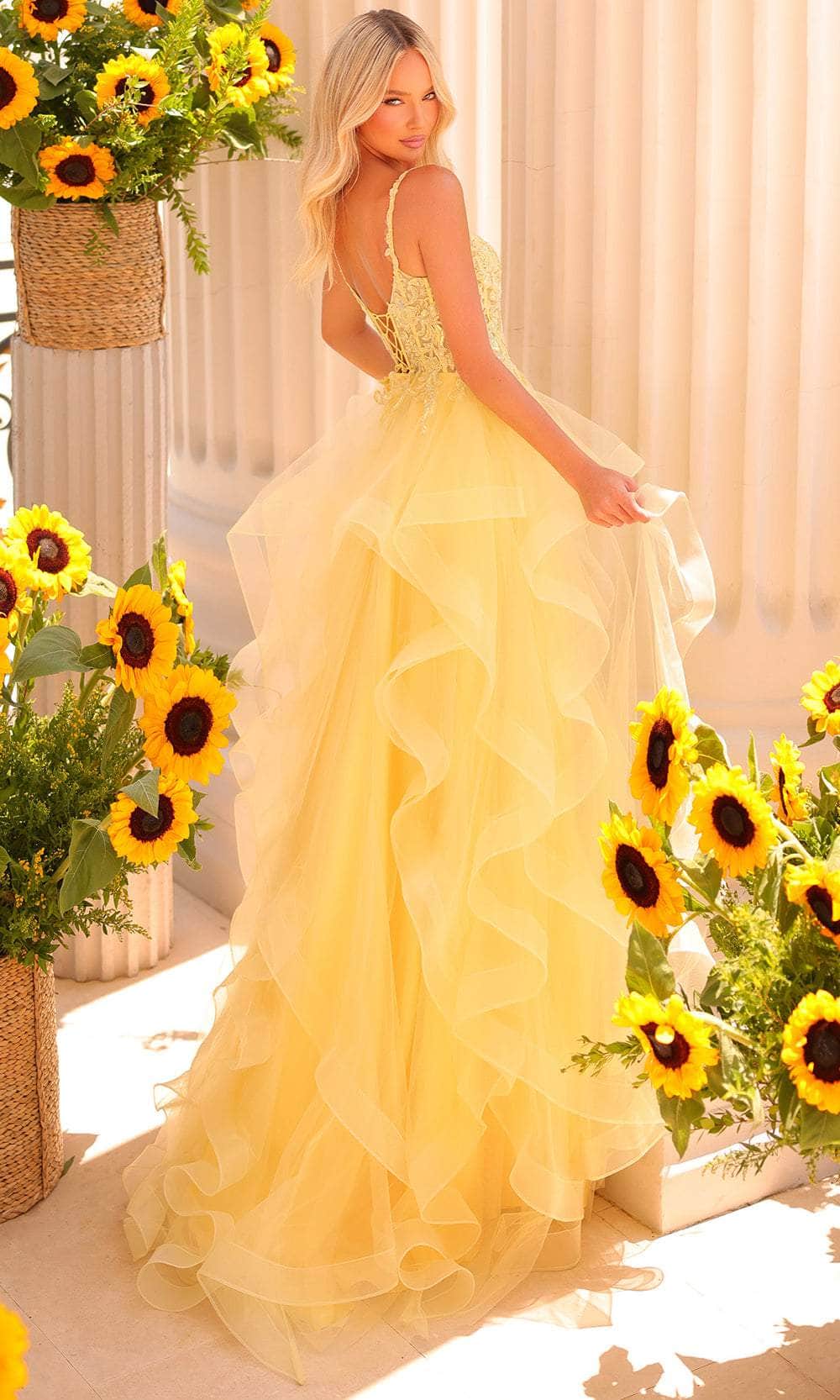 Clarisse 811191 - Ruffle Skirt A-Line Prom Gown Prom Dresses