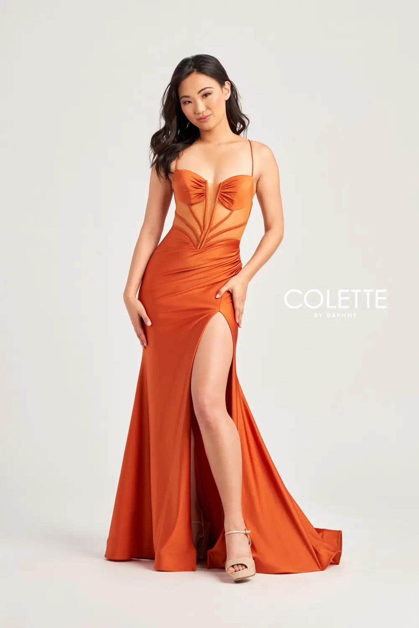 Colette By Daphne CL5140 - Illusion Corset Prom Dress