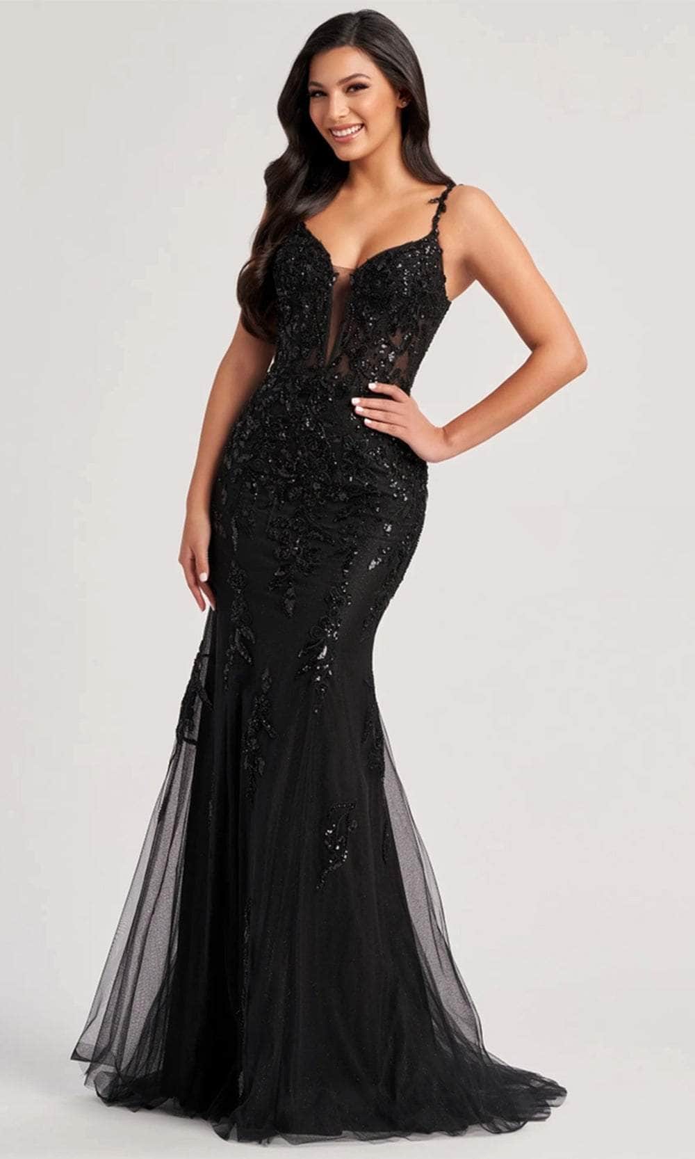 Colette By Daphne CL8210 - Beaded Corset Prom Gown Prom Dresses / 00  Black