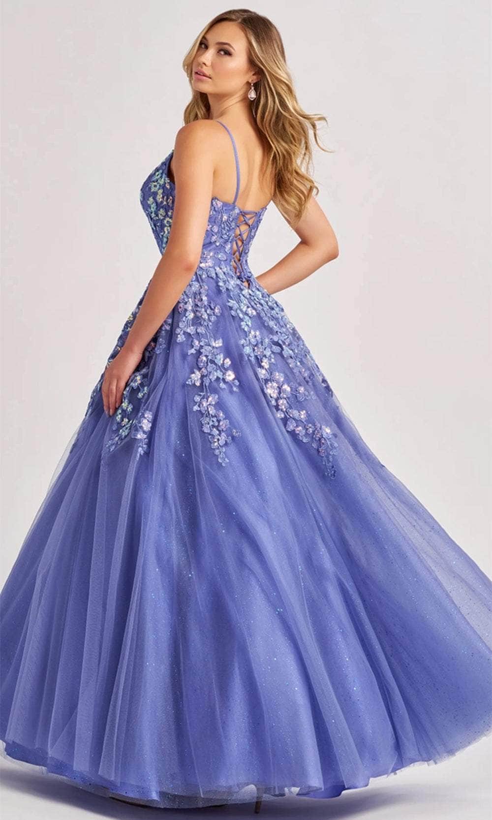 Colette By Daphne CL8420 - Floral Sequin Prom Gown