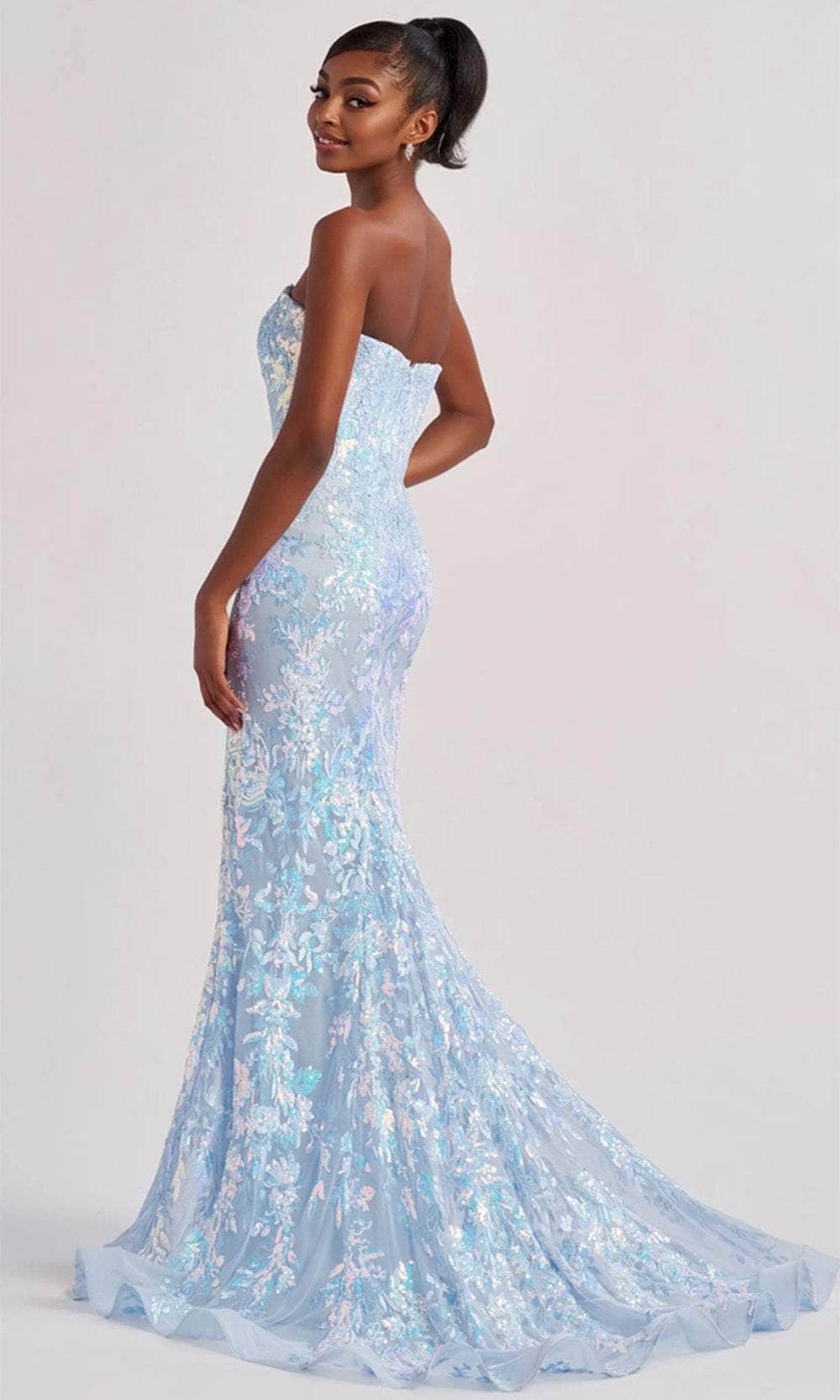 Colette By Daphne CL8440 - Strapless Sequin Prom Gown