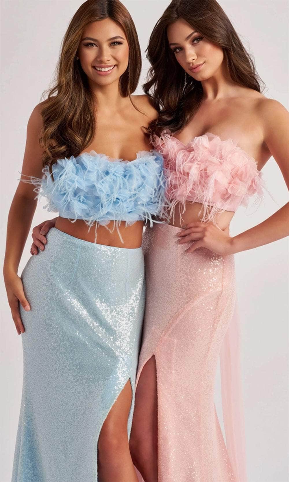 Colette By Daphne CL8450 - Applique Two Piece Gown