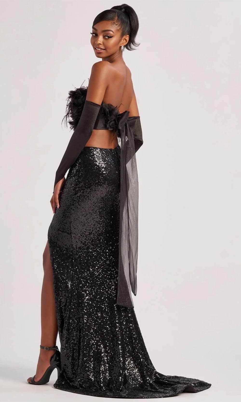 Colette By Daphne CL8450 - Applique Two Piece Gown