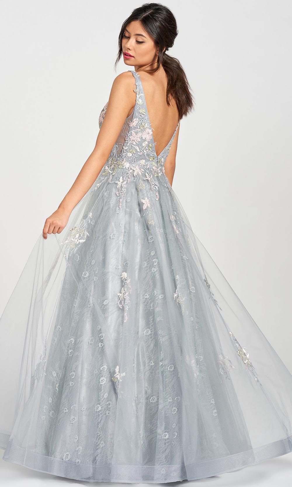 Colette For Mon Cheri CL12213 - Deep V-neck Prom Dress Prom Dresses